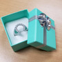 Sterling Silver Lucky Horseshoe CZ Men's Ring