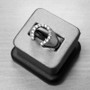 Sterling Silver Lucky Horseshoe Midsize CZ Ring