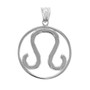 Silver Leo Zodiac Pendant.
Horoscope pendant.