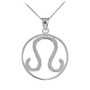 Silver Leo Zodiac Necklace.
Horoscope pendant.