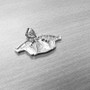 Sterling Silver Money Bag Dual Uzi Gun Satin DC Hip-Hop Pendant