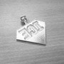 Sterling Silver ICE Bling Diamond-shape Hip-Hop Pendant