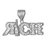 Sterling Silver RICH Hip-Hop DC Pendant
