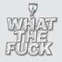 Sterling Silver WHAT THE F**K (WTF) Hip-hop DC Pendant