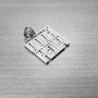 Sterling Silver HOOD RICH Hip-Hop DC Pendant