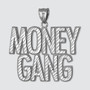 Sterling Silver MONEY GANG Hip-Hop DC Pendant