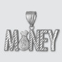 Sterling Silver Money Bag Cash Dollar Hip-Hop DC Pendant