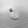 Sterling Silver St. Benedict Reversible Medal Pendant Necklace