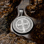 Sterling Silver St. Benedict Reversible Medal Pendant Necklace