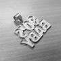 Sterling Silver 80's Baby DC Pendant