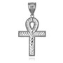 Sterling Silver Ankh Cross DC Hip-Hop Pendant (S/L)