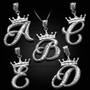Silver Letter Initial Monogram Necklace