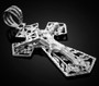 XL Crucifix Cross Pendant in 925 Sterling Silver