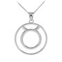Silver Taurus Zodiac Sign Necklace