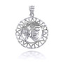 Sterling Silver Apache Openwork Pendant Necklace