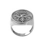 Sterling Silver Aztec Mayan Sun Ring