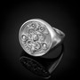 Sterling Silver Aztec Mayan Sun Ring