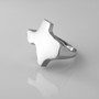 Polished Sterling Silver Texas Ring