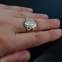 Sterling Silver Ganesha Elephant God Yoga Ganpati Statement Ring