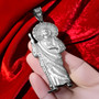Sterling Silver Saint Jude Large DC Pendant