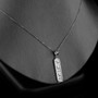 Sterling Silver Ancient Egyptian Cartouche Hieroglyphics Amulet Pendant Necklace