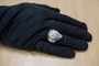 Sterling Silver Mens 3D Ape Face Monkey Ring