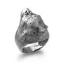 Sterling Silver Mens 3D Ape Face Monkey Ring