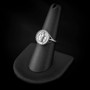 Sterling Silver Saint Benedict Women's Coin Medallion Ring