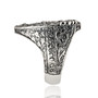 Sterling Silver Saint Michael Archangel Protect Us Shield Men's Signet Ring