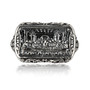 Sterling Silver Biblical Last Supper Pray For Us Men's Signet Ring