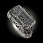 Sterling Silver Biblical Last Supper Pray For Us Men's Signet Ring