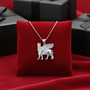 Sterling Silver Ancient Assyrian God Lamassu Winged Bull Pendant Necklace