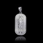 Sterling Silver Egyptian Anubis God Of The Dead Guard Dog Amulet Pendant Necklace