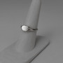 Polished Sterling Silver Octagon Signet Pinky Ring