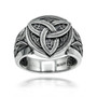 Oxidized Sterling Silver Celtic Triquetra Ring