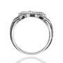 Oxidized Sterling Silver Celtic Love Knot Ring
