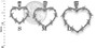 Sterling Silver Barbed Wire Heart Pendant Necklace (S/M/L)