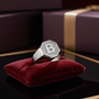 Men's Sterling Silver Letter Initial Octagon Signet Ring