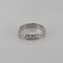 Sterling Silver Openwork Link Chain Ring Band