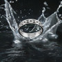 Sterling Silver Openwork Link Chain Ring Band