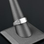 Sterling Silver Nugget Band Square Signet Unisex Ring