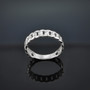 Elegant Sterling Silver Cuban Link Chain Unisex Ring