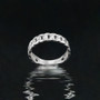 Elegant Sterling Silver Cuban Link Chain Unisex Ring