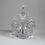 Sterling Silver Byzantine Double Headed Eagle Pendant Necklace