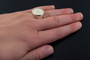 Sterling Silver Celtic Warrior Cross Men's Signet Statement Ring