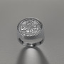 Sterling Silver Celtic Warrior Cross Men's Signet Statement Ring