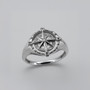Sterling Silver North Star Compass Ring for Women