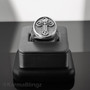 Sterling Silver Eastern Orthodox Cross Oval Signet Bold Statement Ring