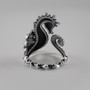 Sterling Silver Seahorse Wrap Statement Ring