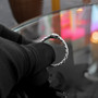 Sterling Silver Ouroboros Snake Ring Tail-Biting Serpent Band